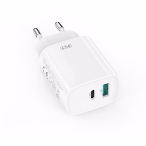 XO wall įkroviklis CE29 PD 20W 1x USB-C 1x USB baltas