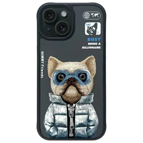 Nimmy Cool&Cute 2.0 dėklas telefonui iPhone 15 - juodas