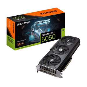 GIGABYTE GeForce RTX 5050 GAMING OC 8G Vaizdo plokštė - 8GB GDDR6, 128bit, PCI-E 5.0, 2632MHz Core Clock, 2 x DP, 2 x HDMI, NVIDIA DLSS 4, GV-N5050GAMING OC-8GD
