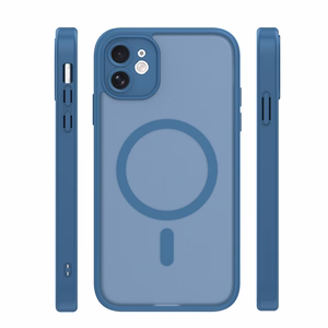 Mag Matt dėklas iPhone 11 tamsiai mėlynas