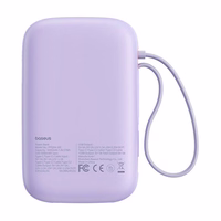 Išorinė baterija Baseus QPow 2 10000mAh 30W 2xUSB-C (violetinė)