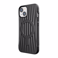 Raptic X-Doria Clutch dėklas iPhone 14 su Magnetine galinė juoda danga