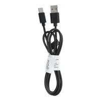 Kabelis USB A į Type C 2.0 C366 (jungtis ilga: 8 mm) 1 m juodas