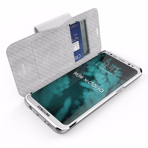 X-Doria Engage Folio piniginės tipo dėklas, skirtas Samsung Galaxy S8+, baltas