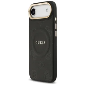 Guess Peony Hot Stamp MagSafe dėklas telefonui iPhone Air – juodas
