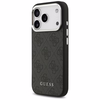 Guess 4G Classic Logo Magnetinis dėklas telefonui iPhone 17 Pro - juodas