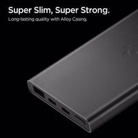 Spigen Essential EA2210 išorinė baterija 10000 mAh 22.5W - juoda