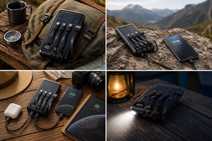 Setty solar power bank SLR-120 20000 mAh juodas