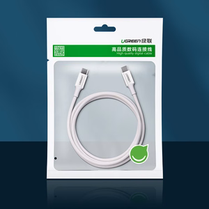 Ugreen US264 60518 USB-C / USB-C PD QC AFC laidas 1m - baltas
