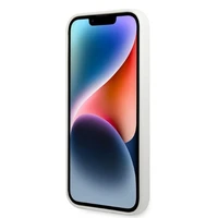 Karl Lagerfeld KLHMP14XSNCHBCH iPhone 14 Pro Max 6.7" baltas silikoninis dėklas Choupette, magnetinis (MagSafe)