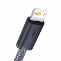 Baseus Dynamic Series kabelis USB į Lightning, 2.4A, 2m (pilkas)