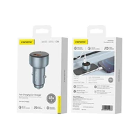 Automobilinis įkroviklis Foneng C18 48W USB-C/USB-A pilkas