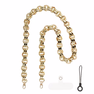 Phone lanyard 0815 beige-gold