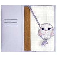 NIMMY rinkinys 2in1 užrašų knygelė + rašiklis BIG EYED PET 2.0 Triušis violetinė