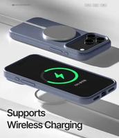 Dėklas Mercury Pure Magsafe Silicon Case Apple iPhone 17 Pro Max levandos pilka