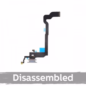 Krovimo lizdas skirtas iPhone X su lanksčiąja jungtimi / Black / (100% originalu / iš įrenginio)