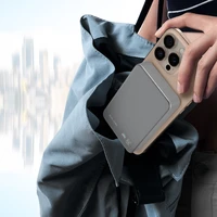 Blavec Išorinė baterija 10000mAh BJ-04 Plona 13,5mm - Type C - 22,5W magnetinė Magsafe 3 in 1 (PBBJ04-MC10G) pilka stiklas