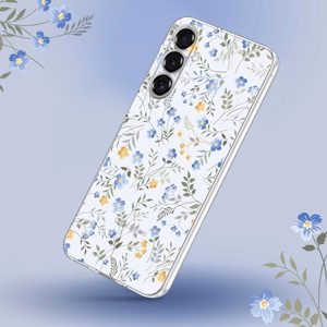 Tech-Protect FlexAir dėklas telefonui Samsung Galaxy S25 - ramunėlės su lapais