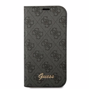 Guess GUBKP14SHG4SHK iPhone 14 6.1 "juoda / juoda knyga 4G Vintage Gold Logo