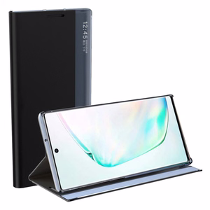 Sleep Case knygos tipo dėklas su išmaniu langeliu Samsung Galaxy A22 4G juodas