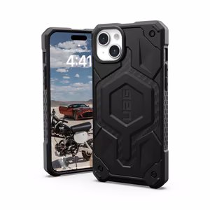 UAG Monarch Pro чехол с MagSafe для iPhone 15 Plus - чёрный карбон