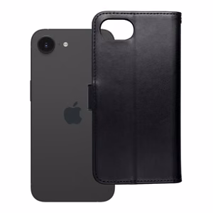MEZZO Book чехол для iPhone 16e (SE 4 2025) мишка чёрный