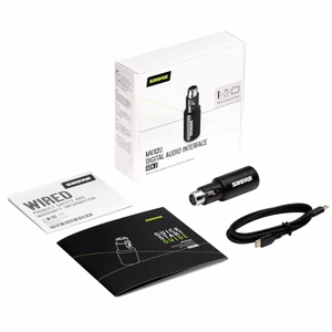 Shure MVX2U Gen 2 – skaitmeninė garso sąsaja