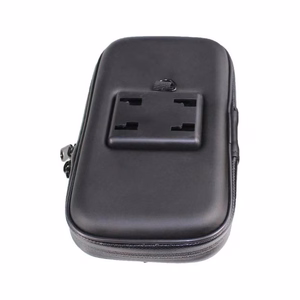 Dviračio telefono laikiklis vandeniui atsparus, universalus laikiklis dviračiams ir motociklams XL dydžio (maks. telefono dydis: 165 mm x 80 mm) - juodas (be vairo tvirtinimo)