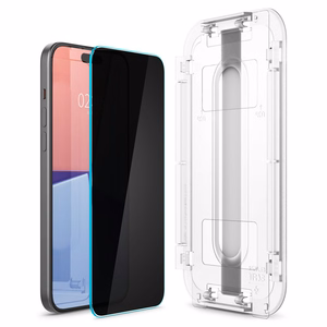 Spigen Glas.tR EZ Fit privatumo apsauginis stiklas iPhone 15 Plus