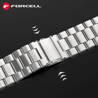 FORCELL F-DESIGN FA10 nerūdijančio plieno dirželis APPLE Watch 42 / 44 / 45 / 49 mm sidabrinis