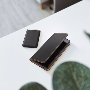 SMART PRO Knygutė leather dėklas for XIAOMI Redmi Note 15 PRO PLUS 5G juodas