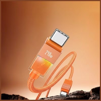 Laidas USAMS U93 240W USB-C į USB-C 1.2m oranžinis