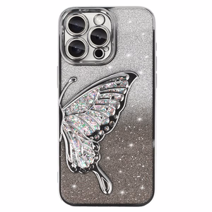 Tel Protect Butterfly vandens dėklas telefonui Iphone 13 Pro Max sidabrinis