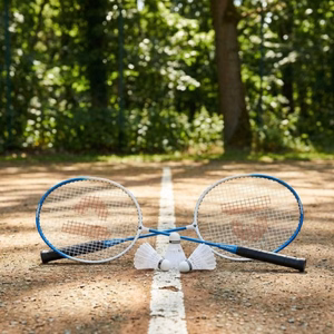 Donnay 6 dalių badmintono rinkinys dėkle, mėlynas
