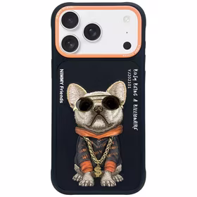 Nimmy Glasses Cool Dog dėklas telefonui iPhone 17 - juodas