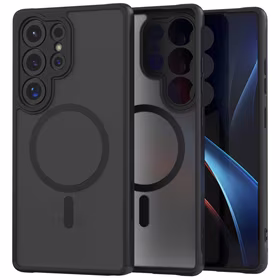 Spacecase Hybrid Mag dėklas Galaxy S25 Ultra juodas