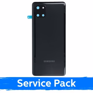 Galinis dangtelis, suderinamas su Samsung N770 Note 10 Lite / Aura juodas / (Service Pack)