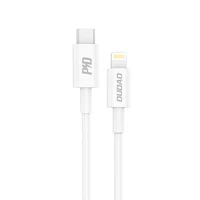 Dudao L6X USB-C - Lightning PD 20W 1m kabelis - baltas