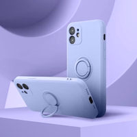 Dėklas telefonui su silikoniniu žiedu XIAOMI Redmi 14C violetinis