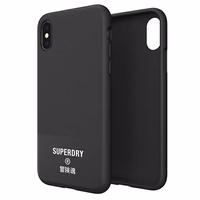 SuperDry Formuotas Canvas iPhone X/Xs Dėklas juodas 41544