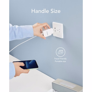 VEGER kelioninis įkroviklis USB A + Type C PD QC3.0 3A 30W VLS302U baltas