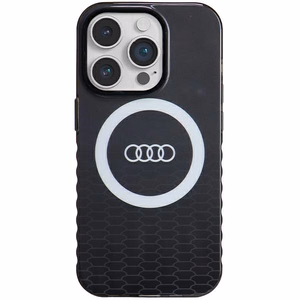 Audi IML Big Logo Magnetinis dėklas iPhone 14 Pro - juodas