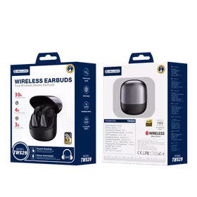 JELLICO belaidės ausinės TWS29 Juodas