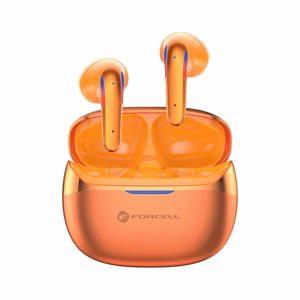 Forcell F-Audio Pulse Air ENC TWS belaidės į ausis įstatomos ausinės – auksinės