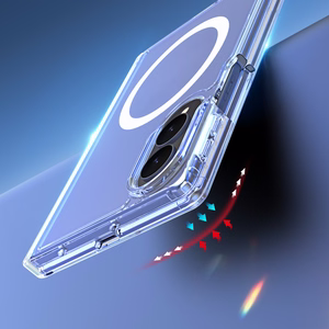 Su MagSafe suderinamas DUX DUCIS CLIN MAG dėklas SAMSUNG Z Fold 8 Wide, skaidrus