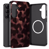 Tech-Protect Lamano MagSafe Dėklas for Samsung Galaxy S26 - rudas and juodas