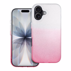 Švytintis dėklas telefonui IPHONE 17 - skaidrus rožinis