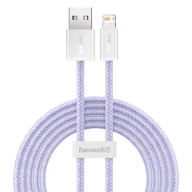 USB kabelis Lightning įrenginiams Baseus Dynamic 2 Series, 2.4A, 2m (violetinis)