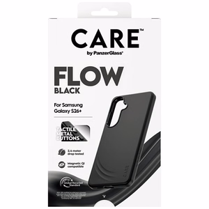 CARE by PanzerGlass Flow juodas Qi dėklas Samsung Galaxy S26+ - juodas