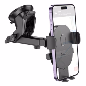 Automobilinis telefono laikiklis Hoco H19 (dashboard/windshield) juodas